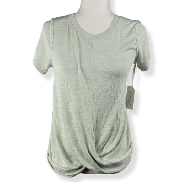 Stylus Twist front Tee Light Green XSmall - Picture 1 of 3